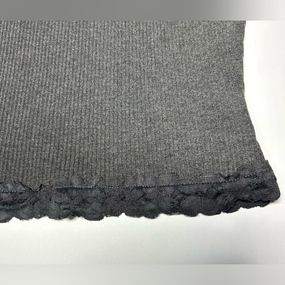 White Fox Grey Lace-trim Cami Sz XS - Picture 10 of 12